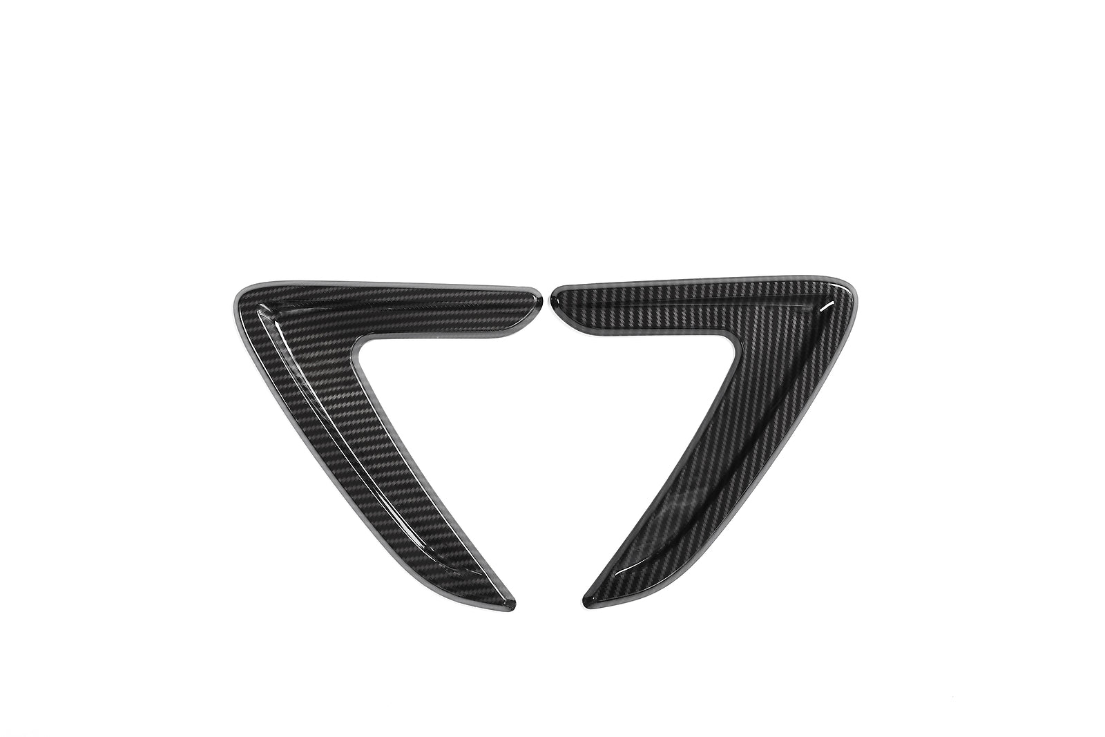 For 3-18 for BMW 3Series F30 Fender Side Air Vent Outlet Cover Trim Carbon Look ABS