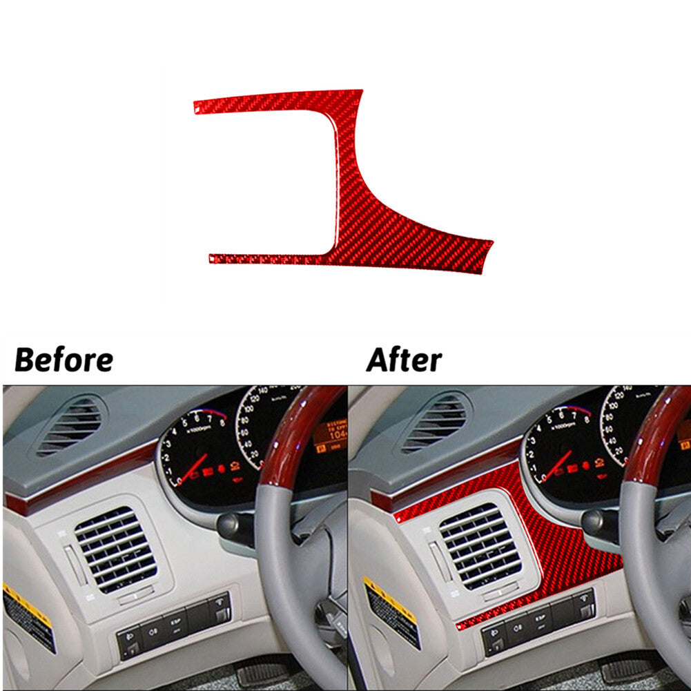 Red Carbon Fiber Driver Side Air Vent Panel Trim for Hyundai Azera 2006-2011