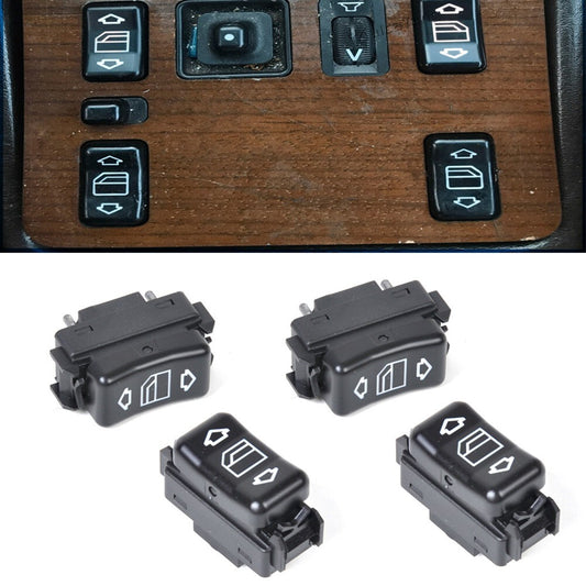 4x for MERCEDES W124 W126 W201 CONSOLE POWER GLASS SWITCH 1248204510 1248204610