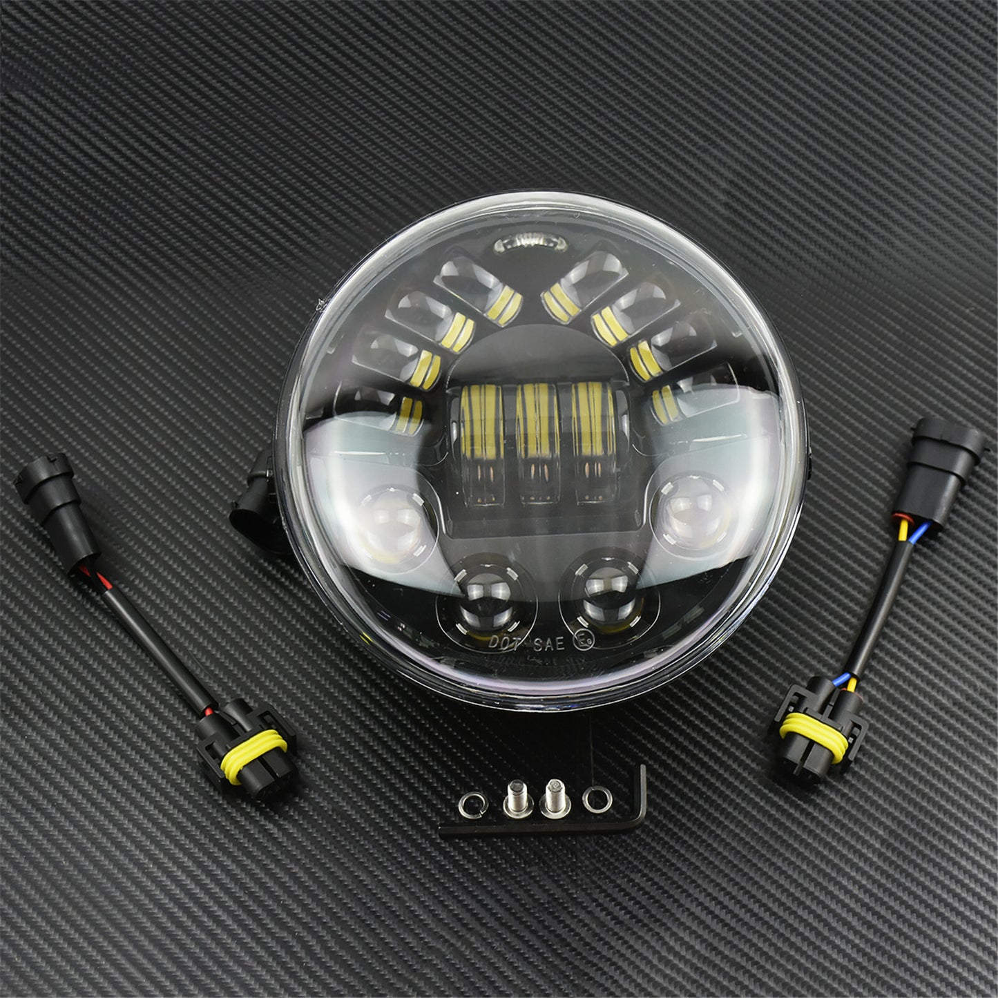 Motorcycle LED Headlight w/Daytime Running Light Fit For V-Rod VRSCA VRSCB VRSCR