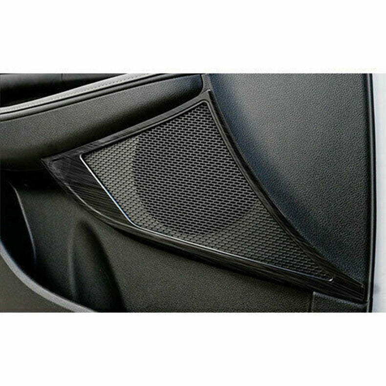 for Hyundai Sonata 2020-23 Black Steel Inner Door Speaker Horn Frame Cover Trim