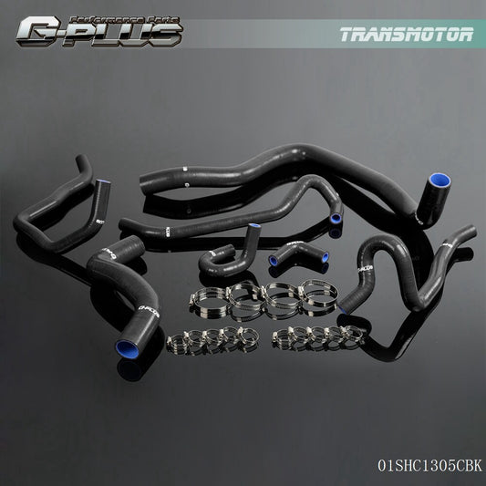 Suitable for 92-00 for Honda Accord CF4 CL1 SiR/T black silicone radiator hose + clip kit