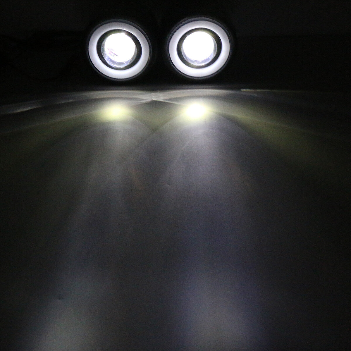Motorcycle twin headlights with brackets for Harley Cafe Racer