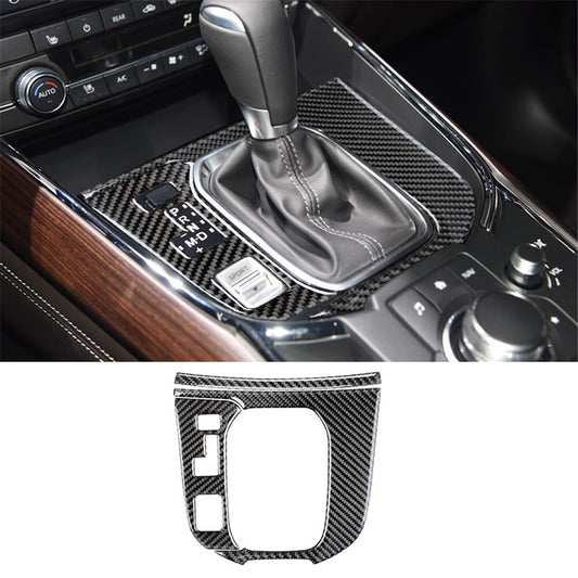 Carbon Fiber Automatic Transmission Console Cover Trim for Mazda CX-9 2016-2022