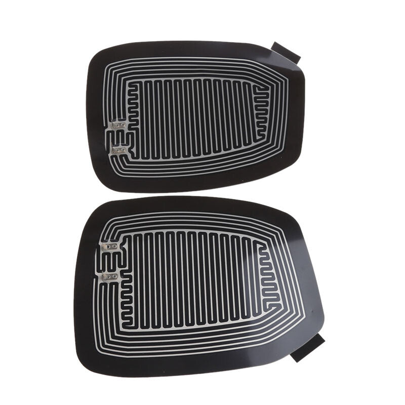 Car Side Mirror Glass Heater Heated Defogger Pad Mat Quick Warm 13W 2Pcs Parts