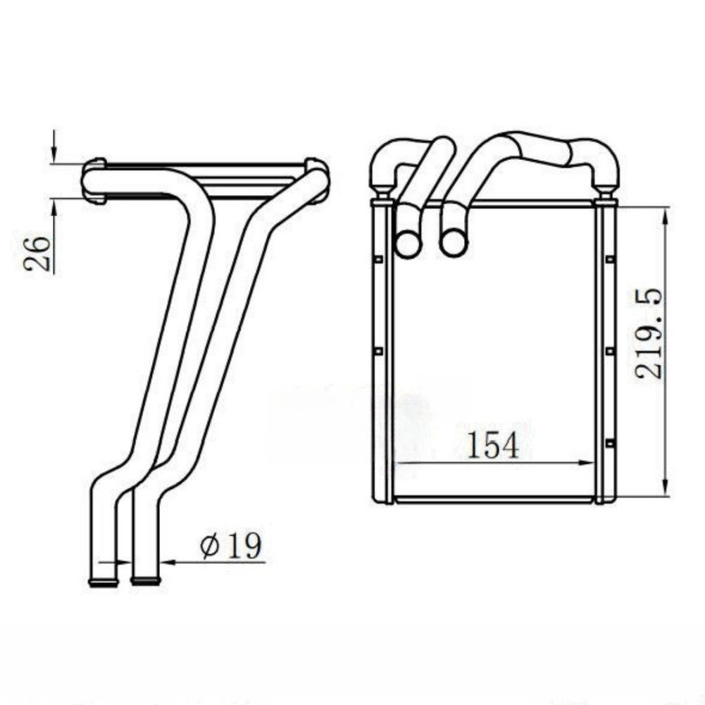 for Hyundai for Elantra 2017 - 2020 Warm Air Water Tank