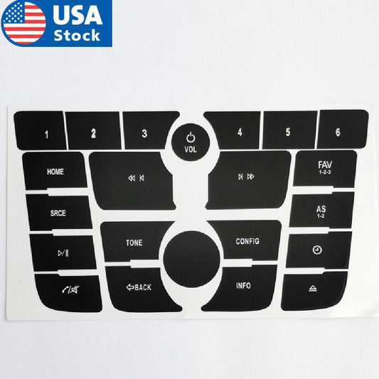 Radio Button Repair Decal Sticker Set Black for Buick Verano Encore 2012-2015