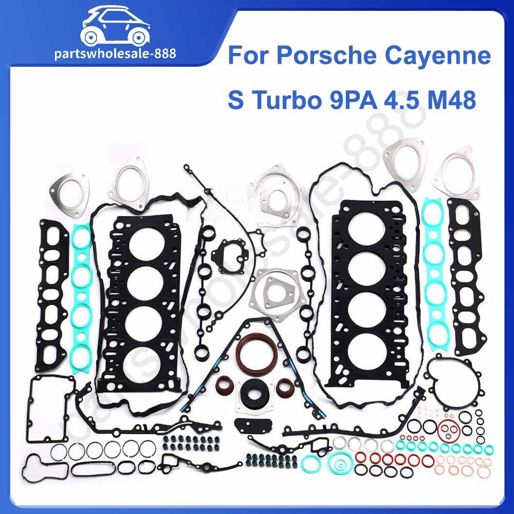Engine overhaul rebuild gasket seal kit for Porsche for Cayenne S Turbo 9PA 4.5 M48
