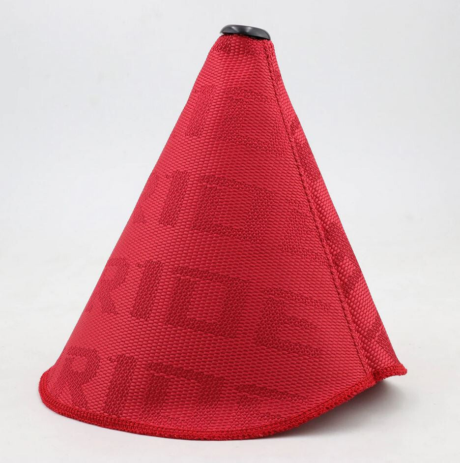 Car gear shifter boot racing gearbox cover premium fabric red suitable for Cadillac