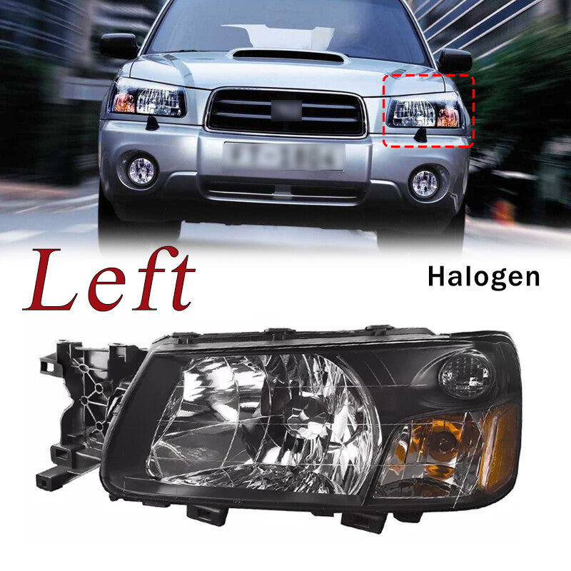 Halogen Headlight Left for Subaru Forester 2003 - 2004 (No bulb)