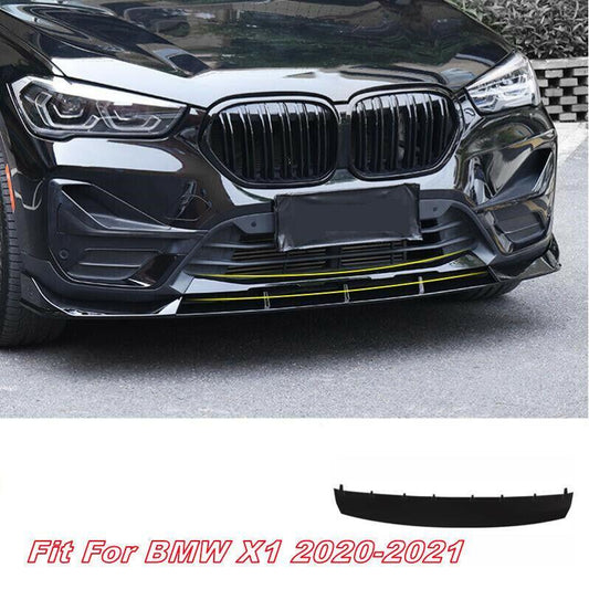 ABS Black Front Bumper Diffuser Spoiler Board 1PCS Fit For 2020-2021 for BMW X1 F48