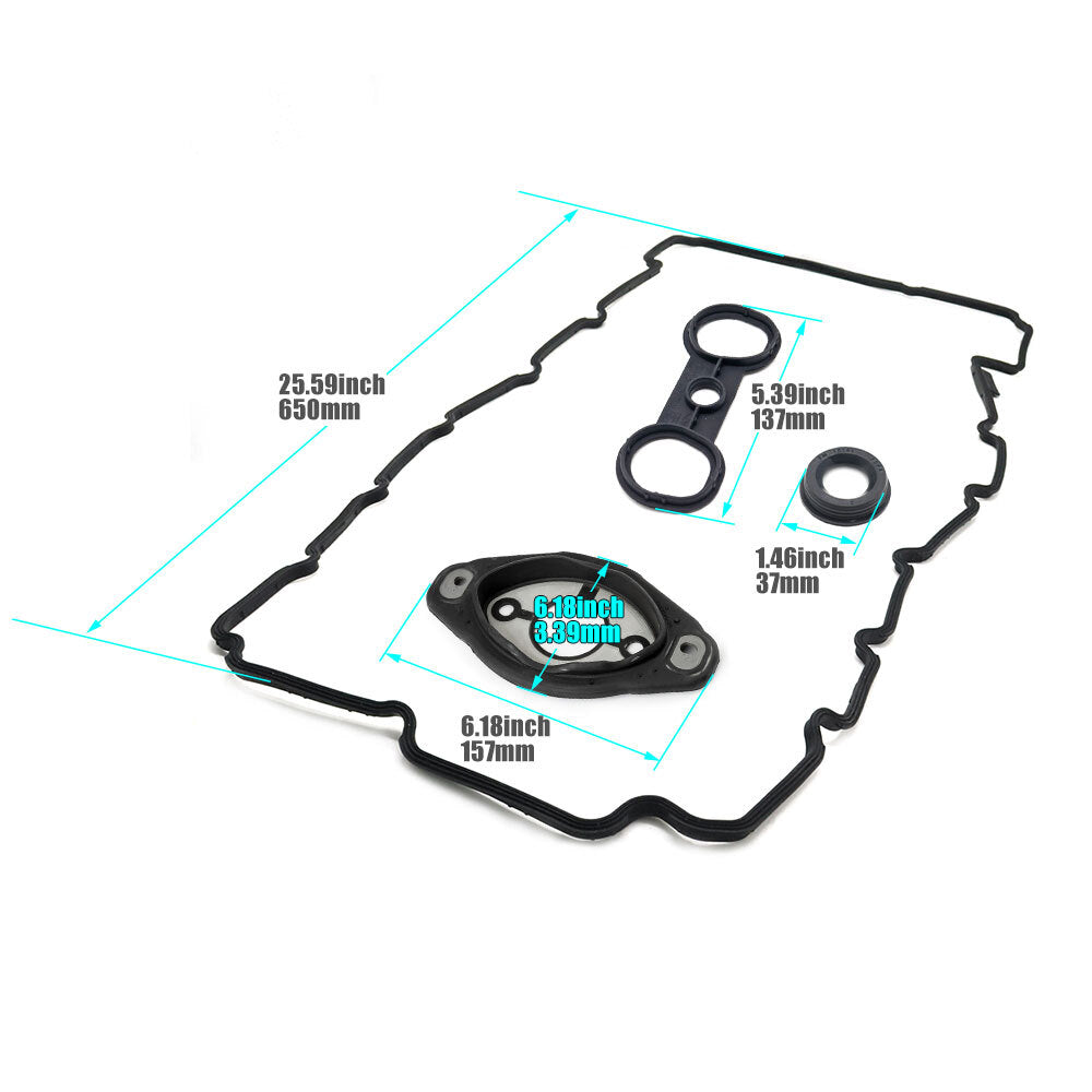 11127552280 Valve Cover Gasket for BMW 128i 323i 328i 528i X3 X5 Z4 3.0L 4.4L