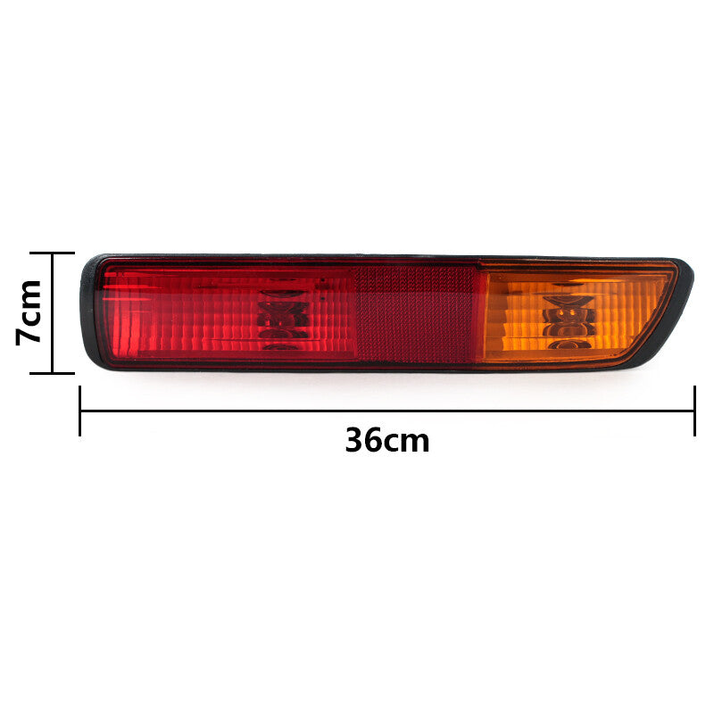 Pair Rear Bumper Reflector Lamp Tail Light for MITSUBISHI PAJERO V73 2001-2003
