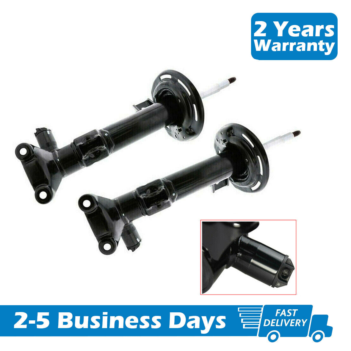 Two front shock absorber struts suitable for Mercedes-Benz coupes C204, C207, E200, E320, E350