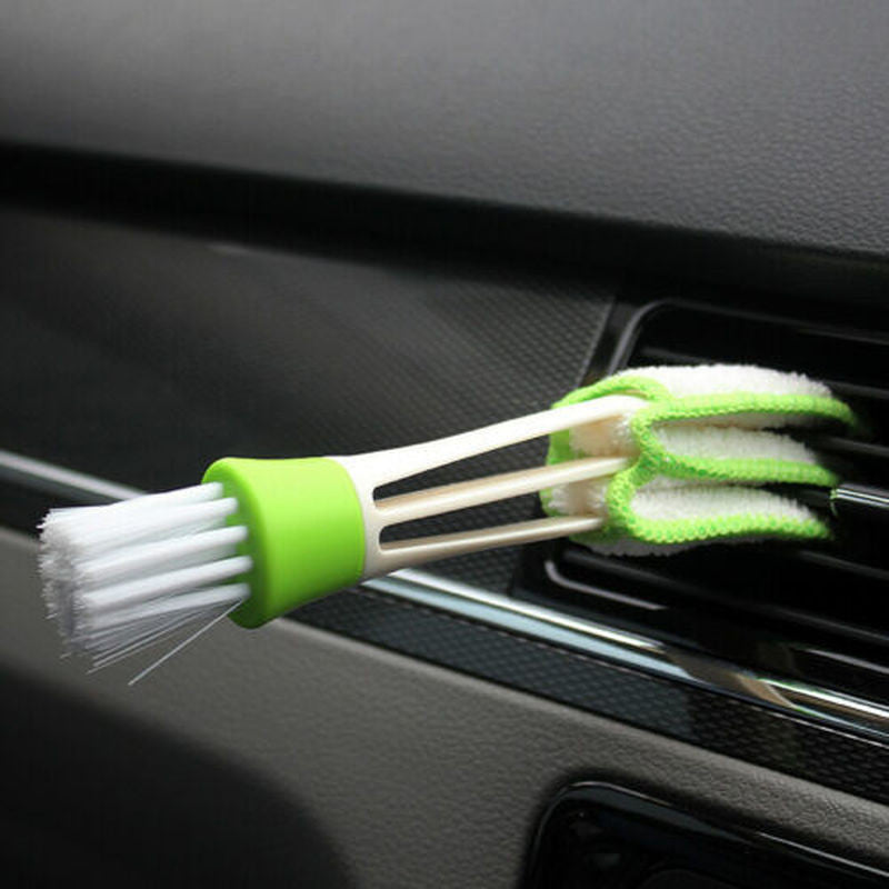 1pcs Car Plastic Cloth Brush Cleaning Air Conditioner Vent Cleaner Accessories
