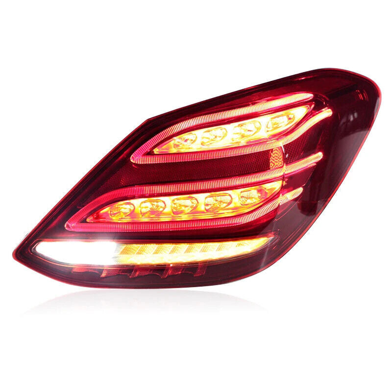 1. Dual rear taillight turn signals applicable to for Mercedes-Benz C-Class W205 C300 (2014-2018)
