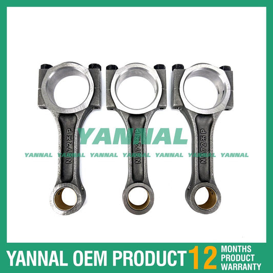 The connecting rod is suitable for Yanmar engines 3T72-LTB, 3TN72, 3T72, 3T72HA, 3T72HL, and 3T72SB.