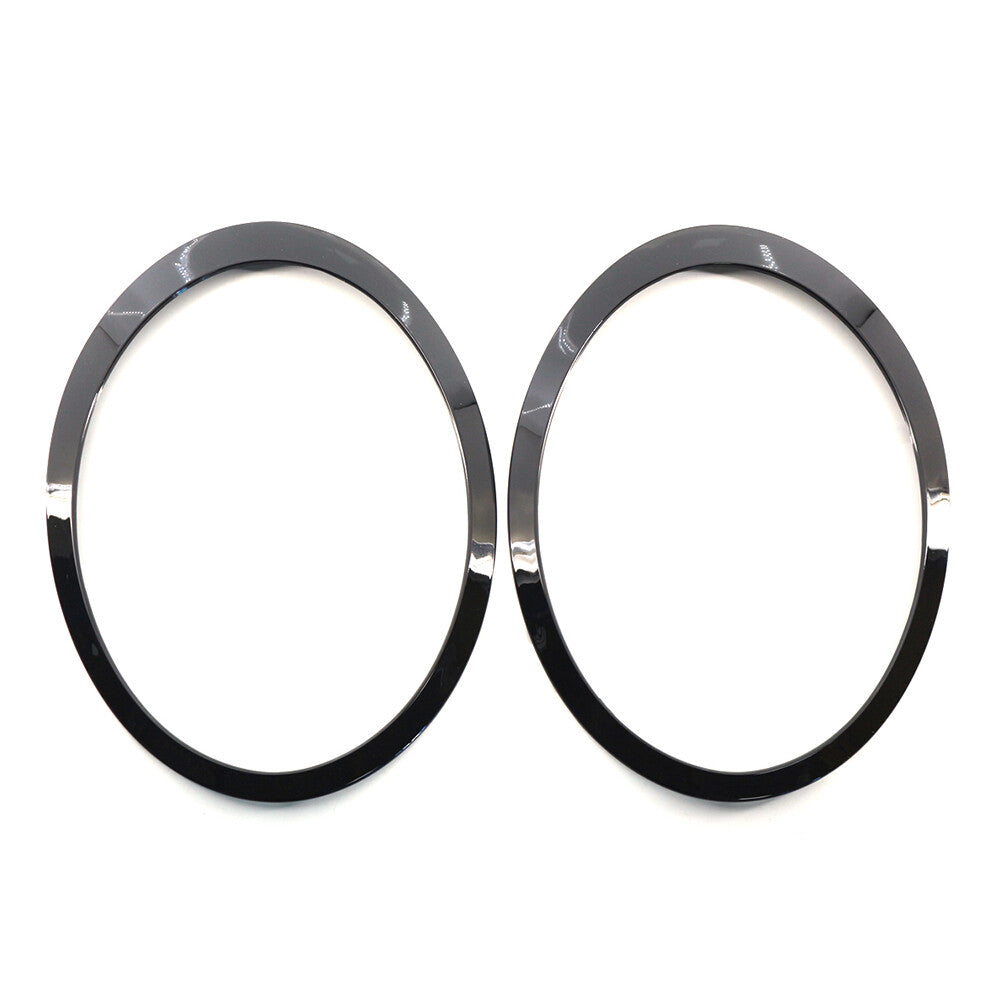 1 Pair Glossy Black Headlight Trim Ring for Mini Cooper R55 R56 R57 R58 R59