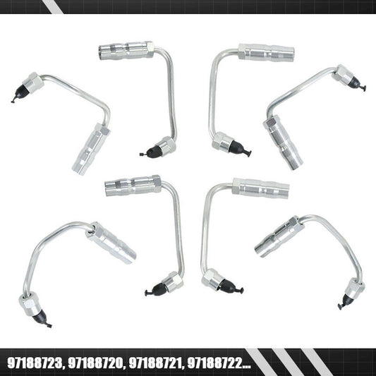 8 x/Set Fuel Injector Lines Fit for Chevrolet for GMC Duramax 6.6 LB7 2001-2004