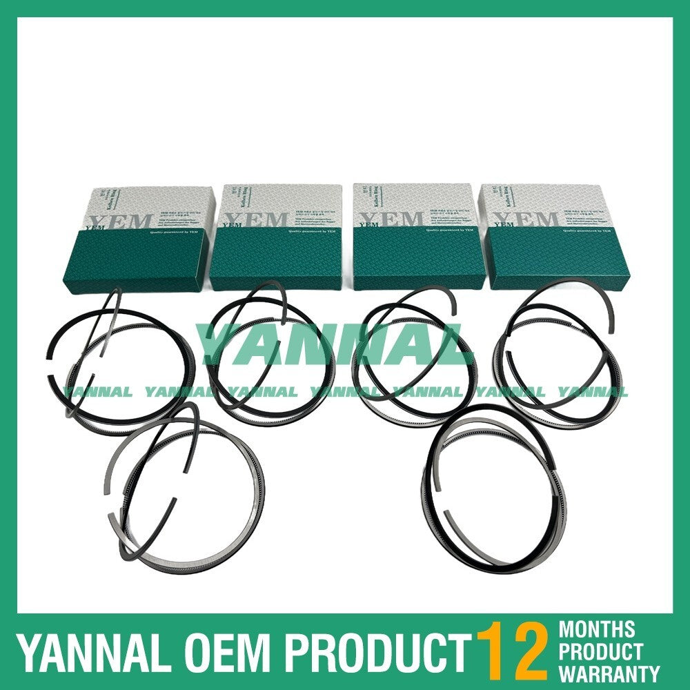 6 new S6S Piston Ring Kit STD for Mitsubishi DP7 Diesel Forklifts