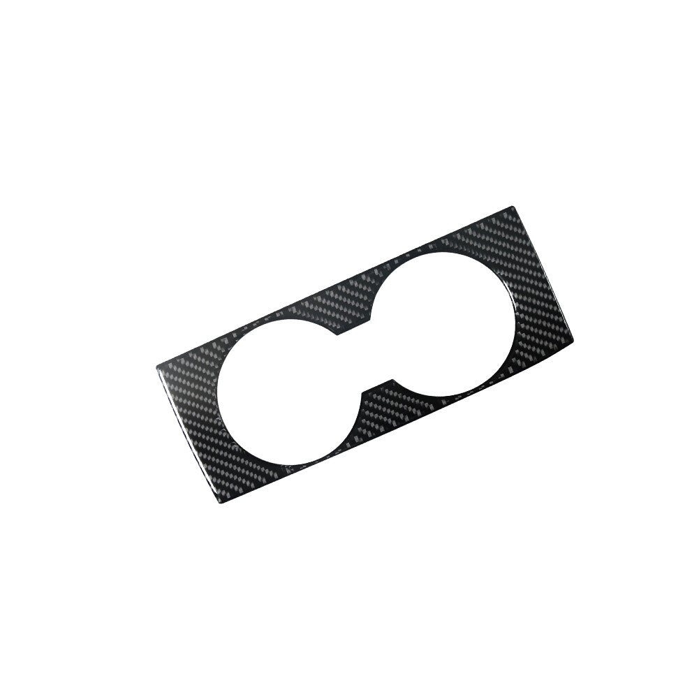 Carbon Fiber Rear Center Cup Holder Frame Trim Cover for Chevy Impala 2014-2020