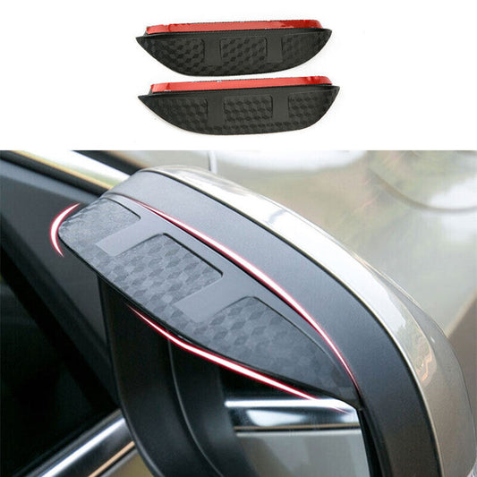 for Volvo S90 2017-2022 Carbon fiber ABS Rearview Mirror Rain Eyebrow Guard Trim