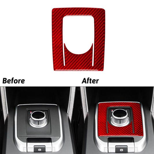 Red Carbon Fiber Shifter Console Trim for Land Rover Discovery Sport 2015-2019