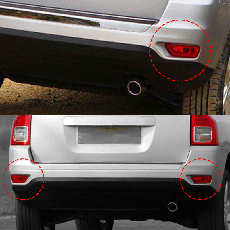 Rear Bumper Lamp Fog Light Tail Reflector For 11-17 for Jeep Compass for Dodge Journey