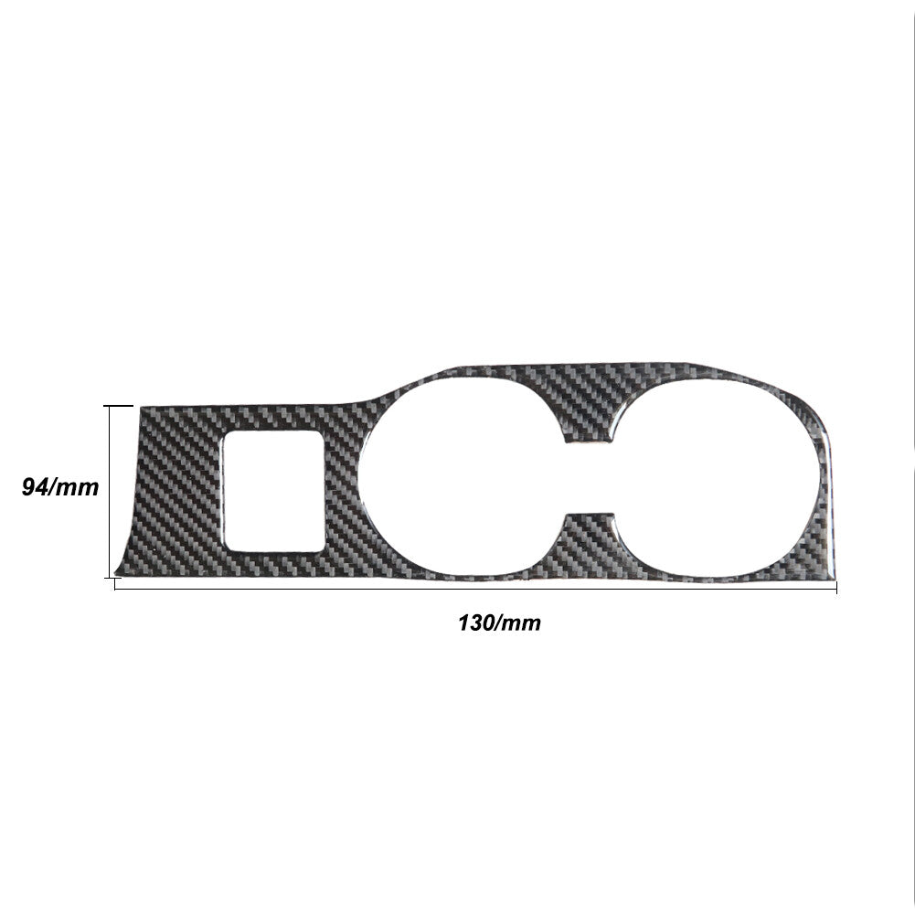Carbon Fiber Watercup Panel Holder Trim Cover Fit for Subaru Forester 2005-2008
