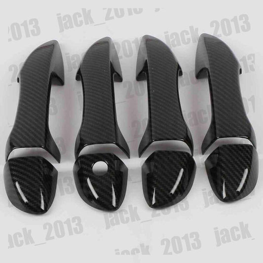 4PCS carbon fibre Door Handle Cover Trim for Toyota for Corolla Axio Altis 2014-2019