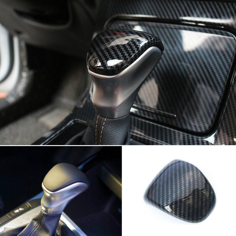 Carbon Fiber Central Console Gear Shift Knob Trim Fit for Kia Forte K3 2019~2023
