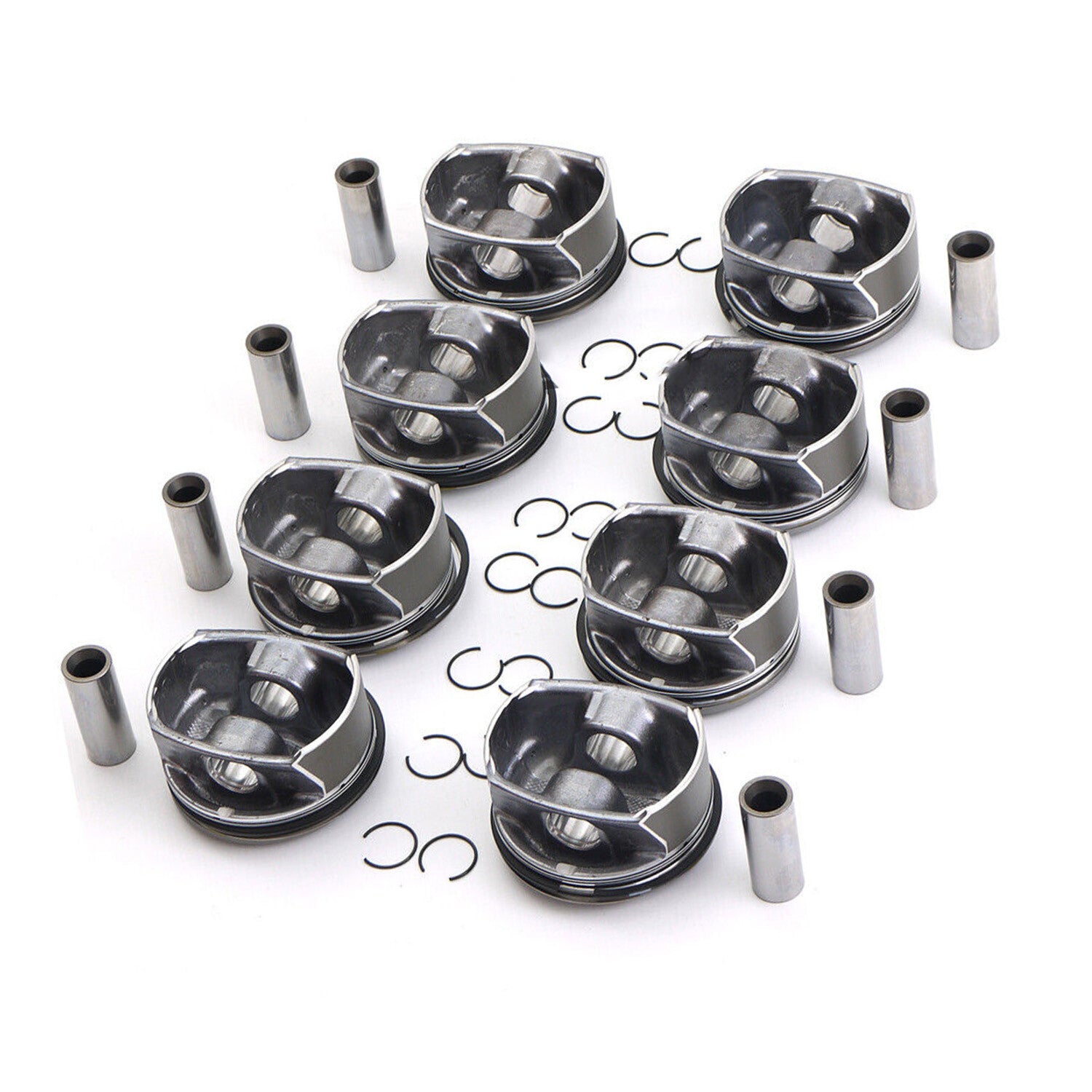 8Pc Pistons Rings Kits for Porsche for Cayenne for Panamera S GTS 957 970 4.8L V8
