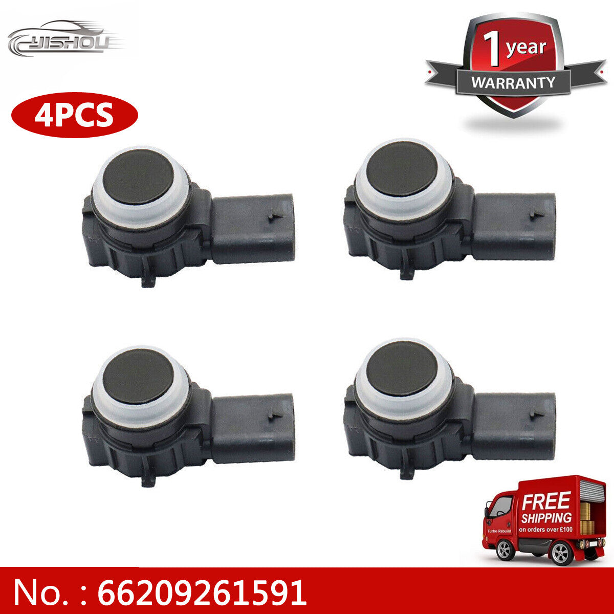 66209261591 4-pack PDC new bumper parking ultrasonic sensors for BMW 1 2 3 4 series