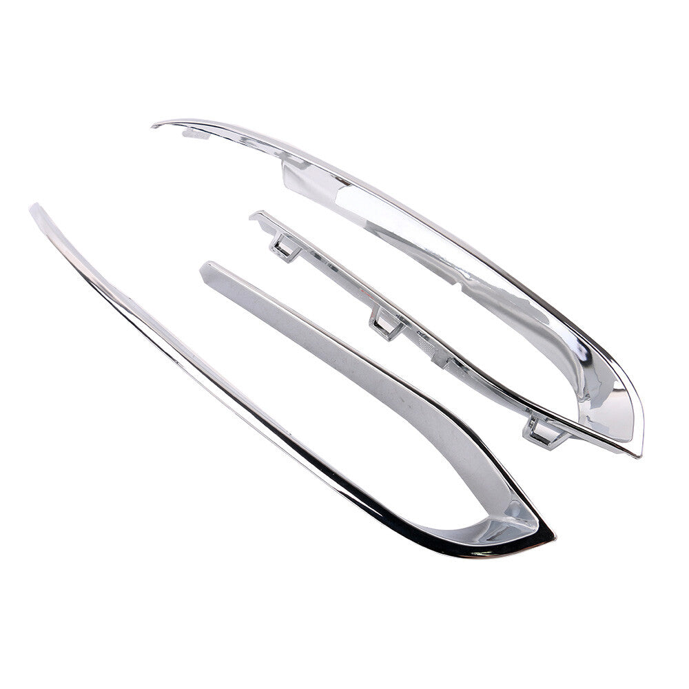 2x Front Left Right Bumper Chrome Trim Panel for BMW F10N Sedan 528i 535i 550i
