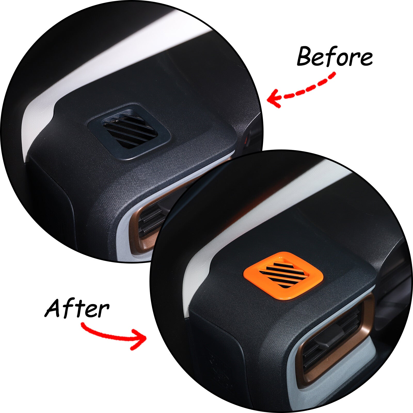 2-Piece Volume Switch Blade Ring Cover Decoration for FengyangTA FJ Cruiser 2007-2021 USA