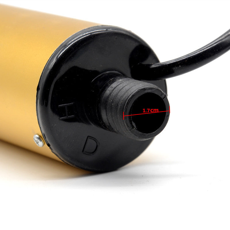 1x Electric Water Car Camping Submersible Oil Pump Belt Filter Net Transfer Tool