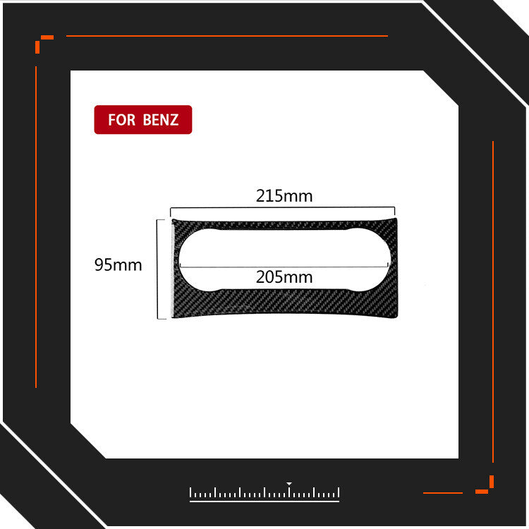 Carbon Fiber Air Conditioner Panel Sticker Fit for Mercedes C Class W204 07-10