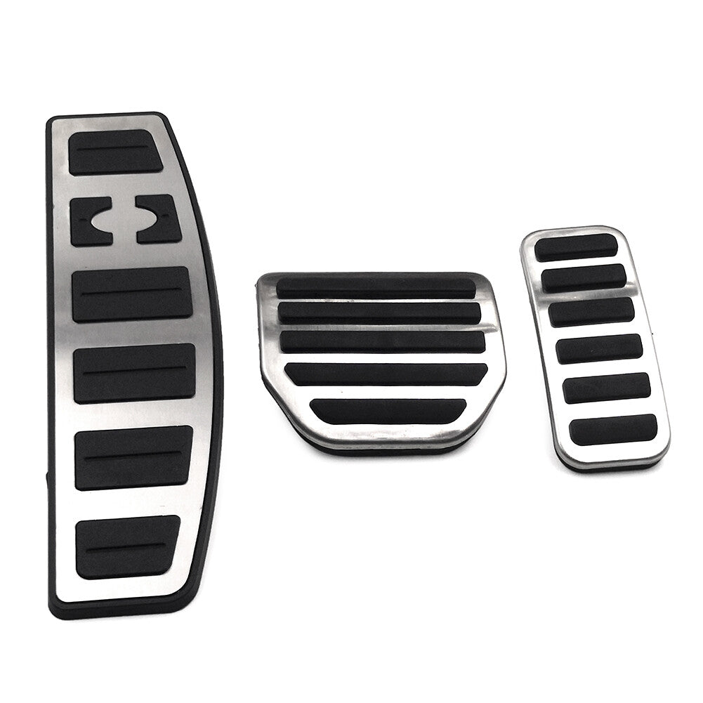 LHD Stainless Steel Footrest Brake Gas Pedals Protection Cover for Land Rover