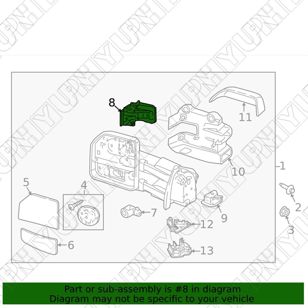 For 15-24 for Ford F-150 Lightning F-250/F-350 Super Duty FL3Z-13B374-CA Signal Lamp