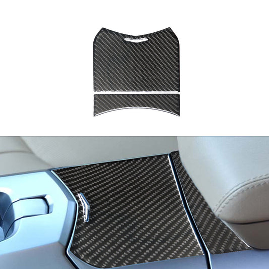 2X Storage Panel Trim Cover Carbon Fiber Sticker for CADILLAC CTS SPORT 2008-UP