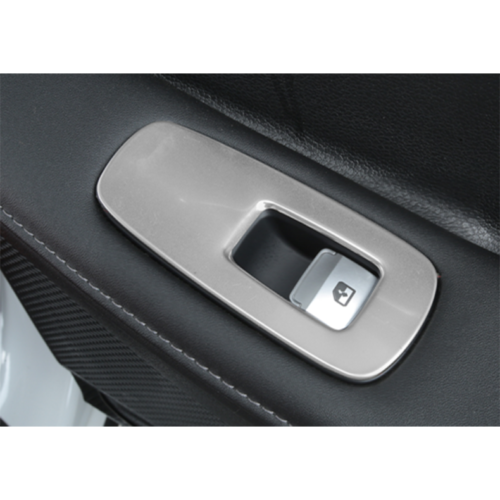 4X for Hyundai Sonata 2020-2023 Matte Silver Window Lift Panel Switch Cover Trim