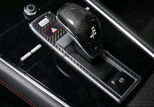 Dry Carbon Fiber Middle Console Gear Shift Frame Trim for Porsche for Cayenne 18-22