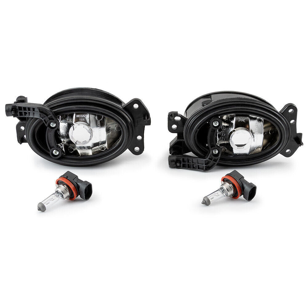 2x Fog Lights For 07-09 for Mercedes Benz E320 R320 E63 AMG Clear Glass Lens Lamps