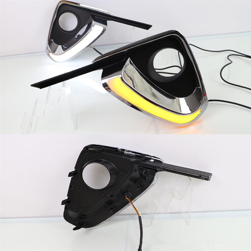 Fit for Toyota Fortuner 2016 2017-2018 LED DRL Daytime Running Fog Light Lamps