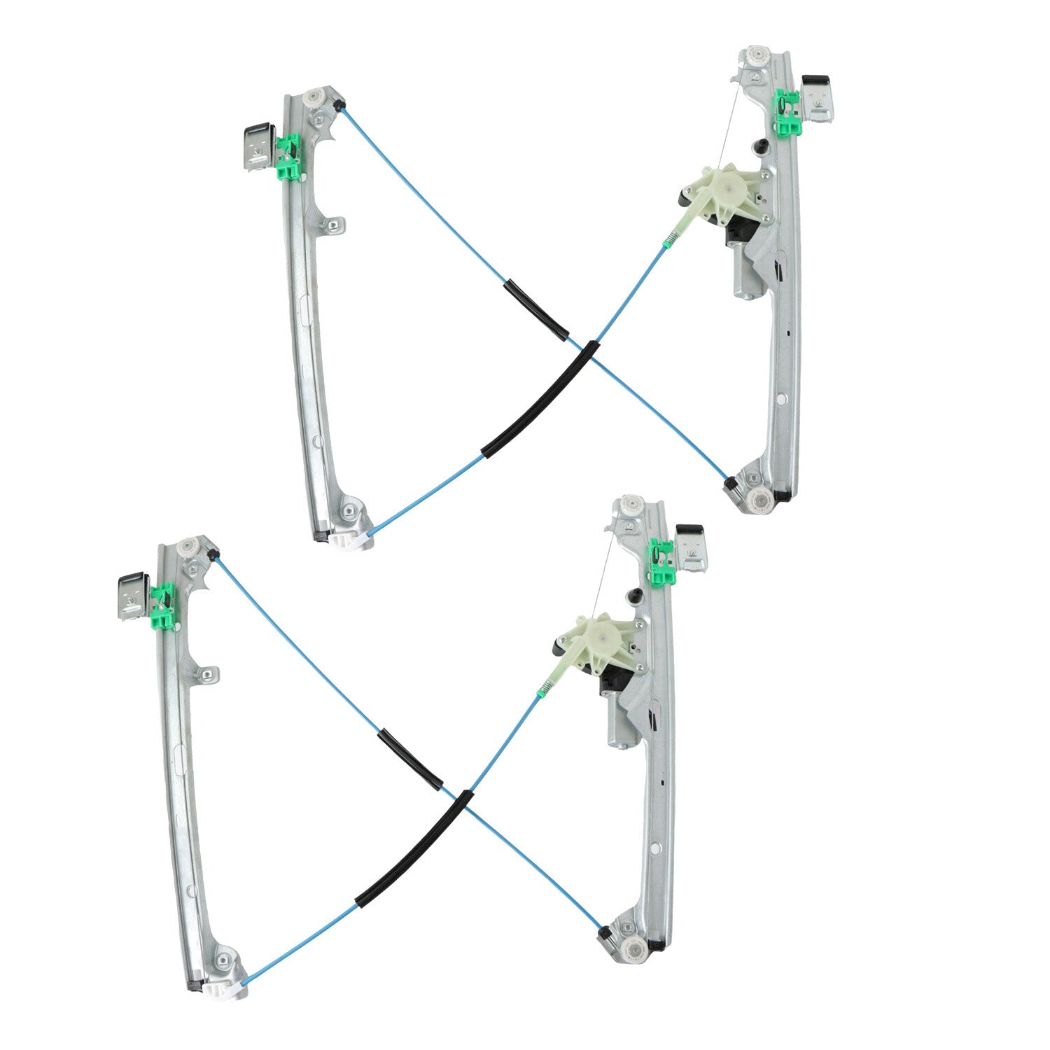 Pair Power Window Regulator w/Motor for Chevy for GMC for Cadillac Front Left + Right US