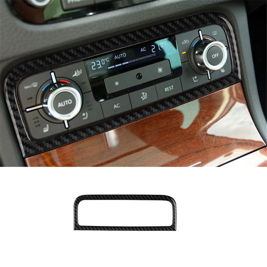 Carbon Fiber Air Conditioner Switch Trim Cover for VW Touareg 2011-2018