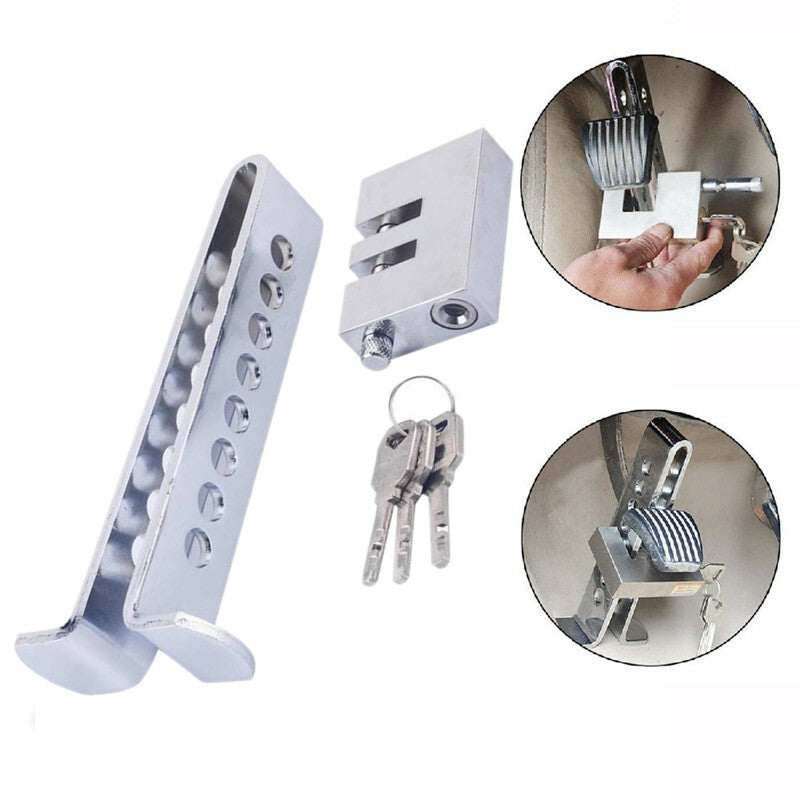 Car Universal Stainless Steel Pedal Brake Anti-theft Anti Theft Security Lock