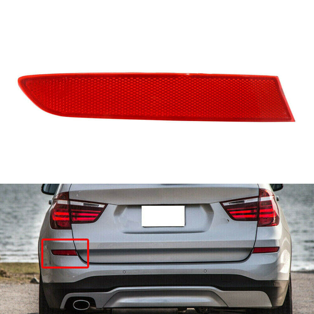 Rear bumper reflector light strip for BMW F25 X3 2014 2015 2016 2017
