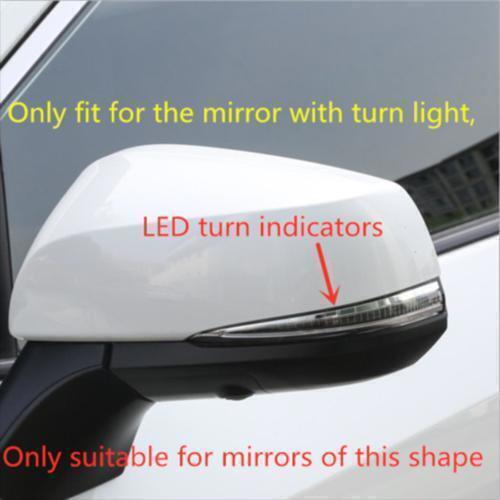 for Toyota RAV4 19-2023 Chrome Exterior Reversing Mirror Decor Cover cap Trim 2X