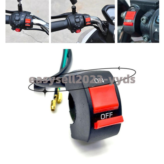 Universal On Off Buttons Switch Ignition Switches Cut Off Kill For Motorcycle